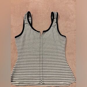 Black and white tank top